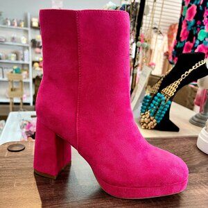 Hey Girl by Corkys Slug Bug Suede Platform Boots Size 8